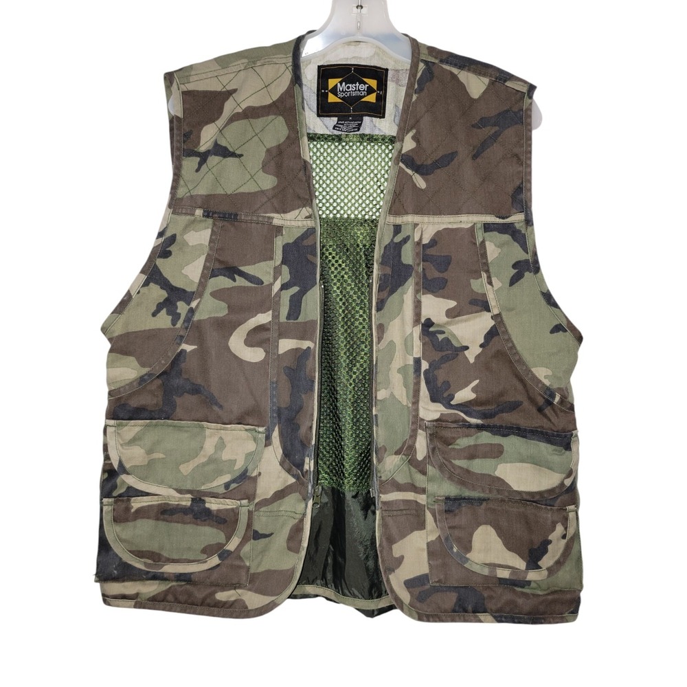 Master‎ Sportsman Rugged Outdoor Gear Camouflage Camo Vest Size M Medium